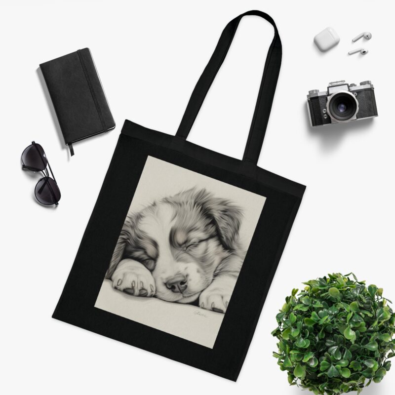 Australian Shepherd Dog Cotton Tote Bag