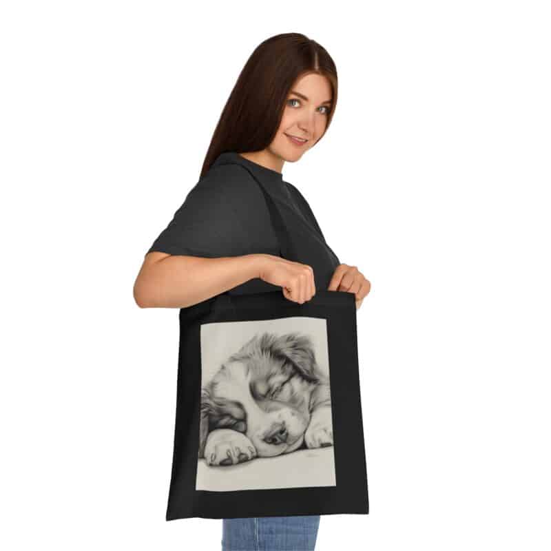 Australian Shepherd Dog Cotton Tote Bag