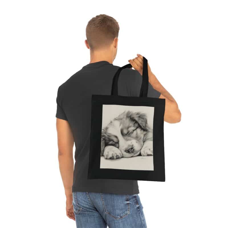 Australian Shepherd Dog Cotton Tote Bag