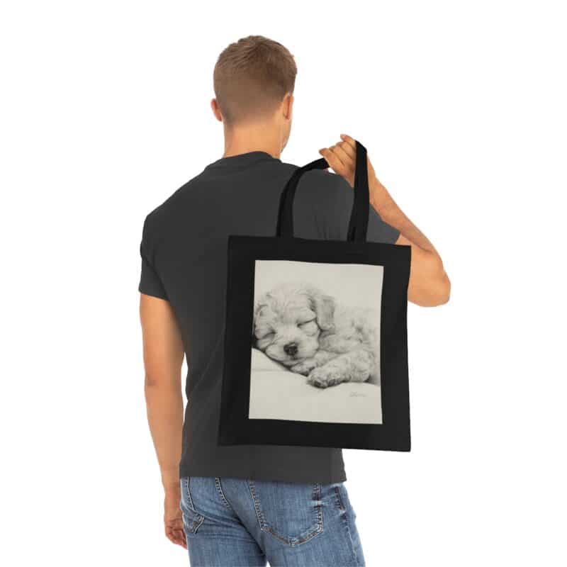 Poodle Cotton Tote Bag