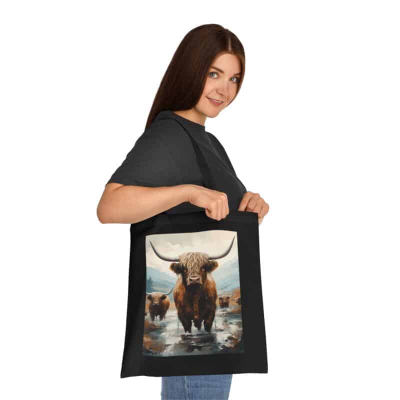 Highland Cows Cotton Tote Bag