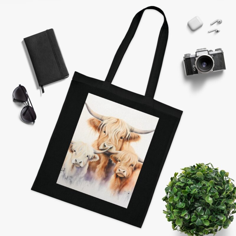 Highland Cows Cotton Tote Bag