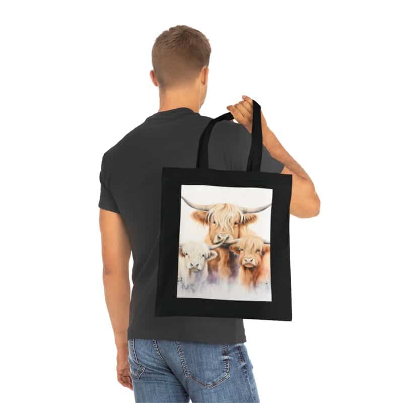 Highland Cows Cotton Tote Bag