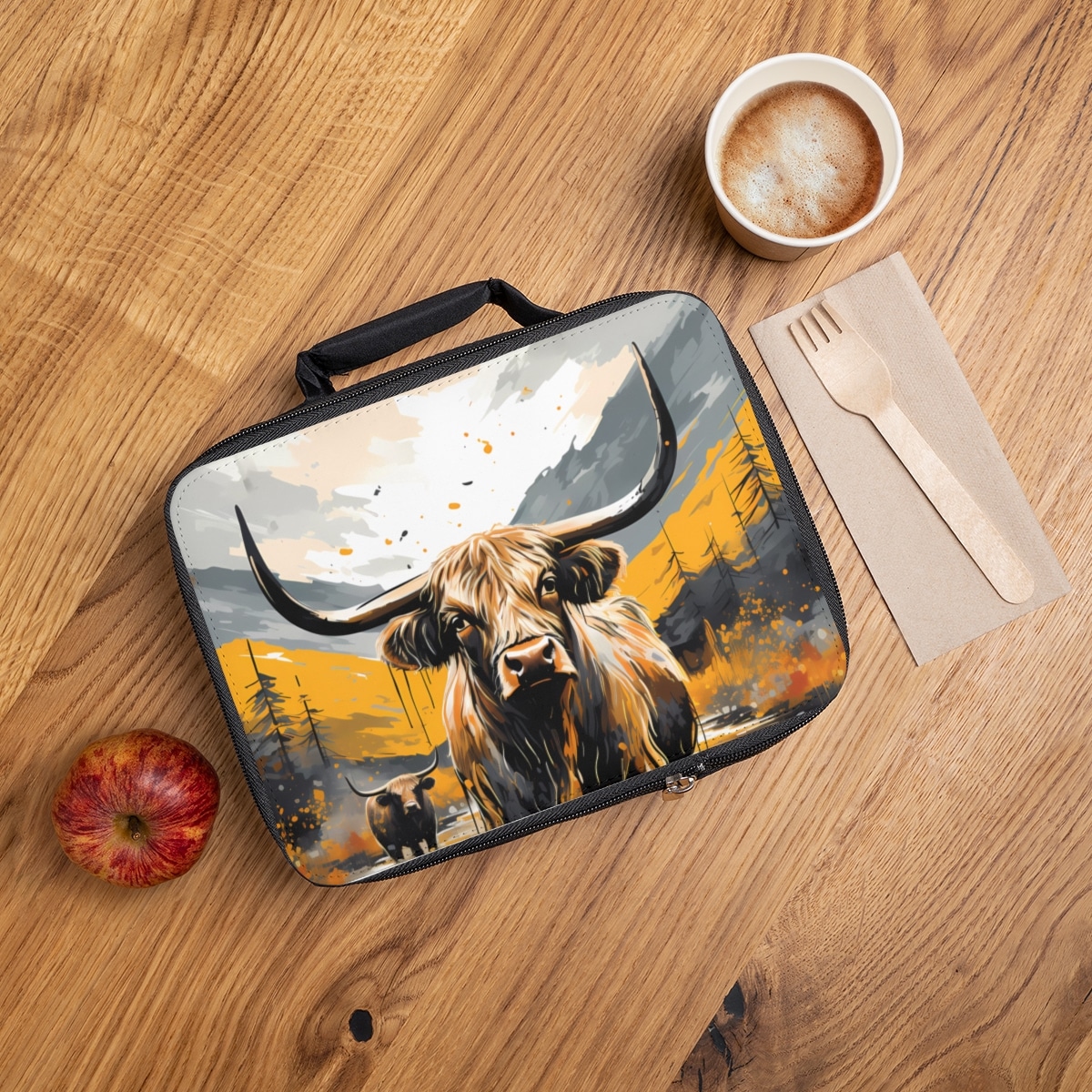 Highland Cows Lunch Bag