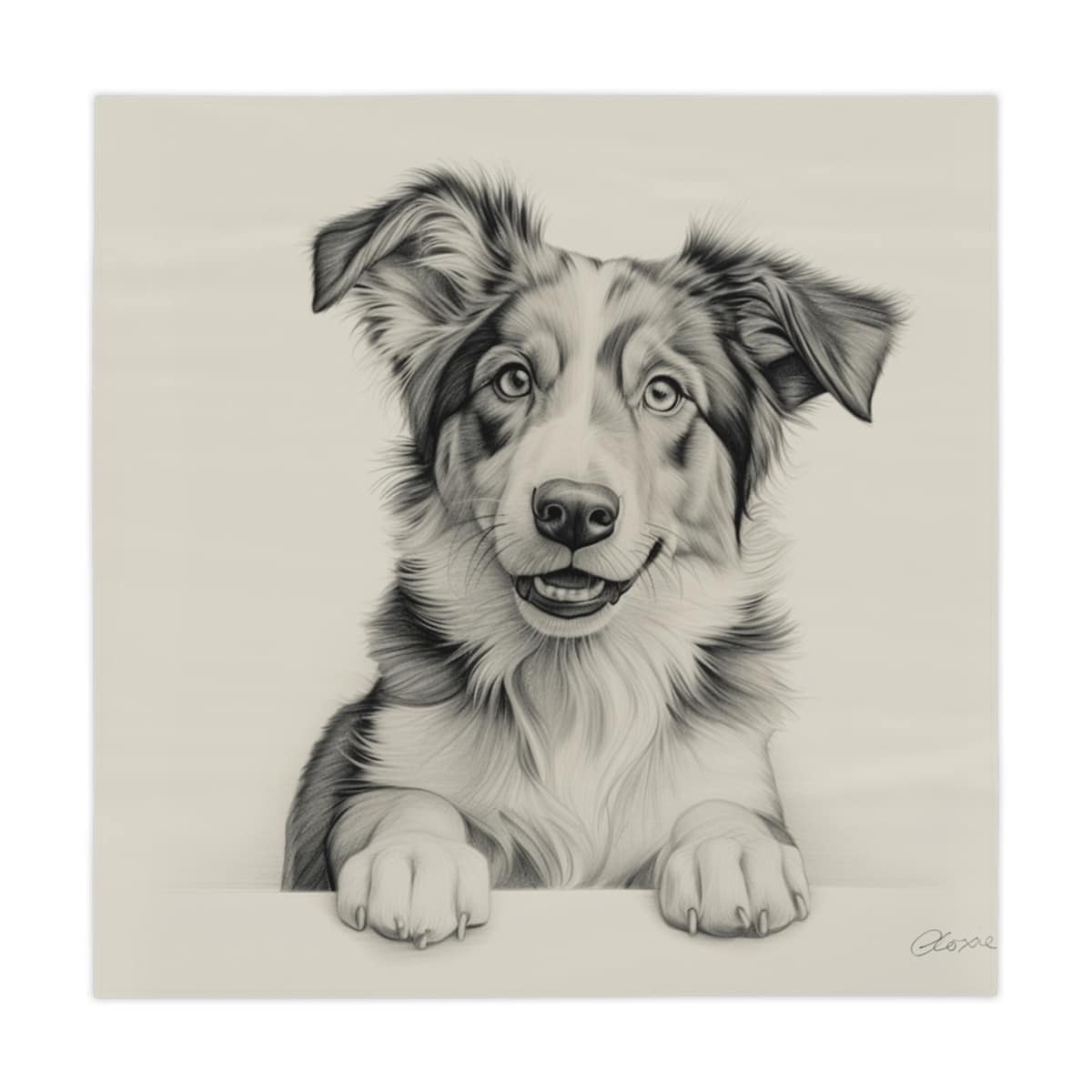 Australian Shepherd Dog Tablecloth