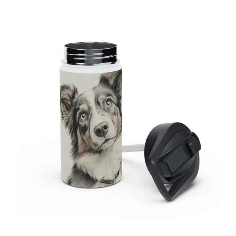 Australian Shepherd Dog Stainless Steel Water Bottle