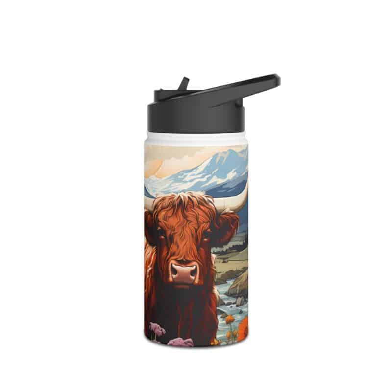 Highland Cows Stainless Steel Water Bottle