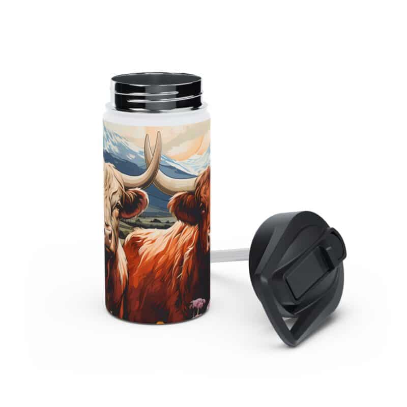 Highland Cows Stainless Steel Water Bottle