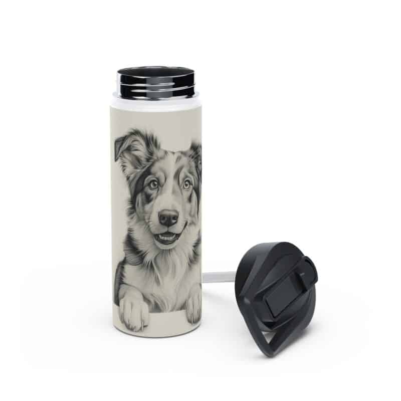 Australian Shepherd Dog Stainless Steel Water Bottle