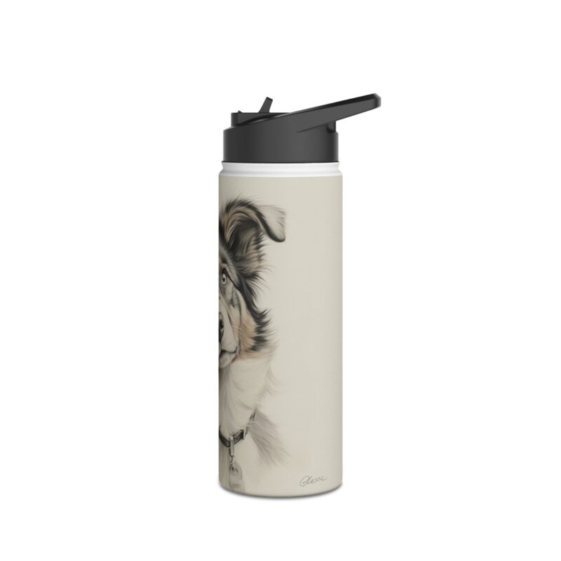 Australian Shepherd Dog Stainless Steel Water Bottle