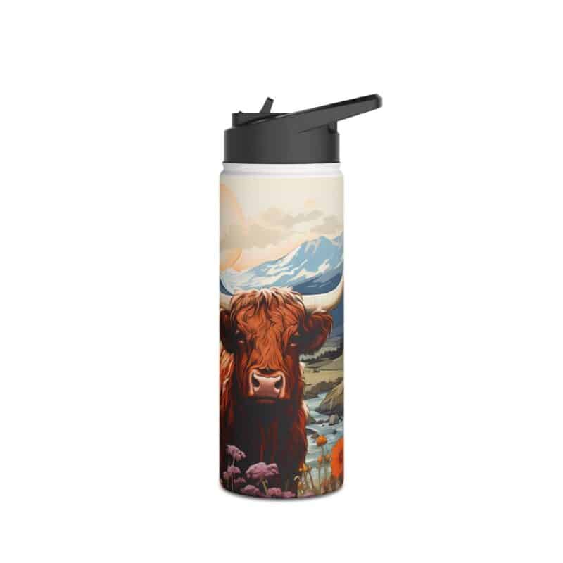 Highland Cows Stainless Steel Water Bottle