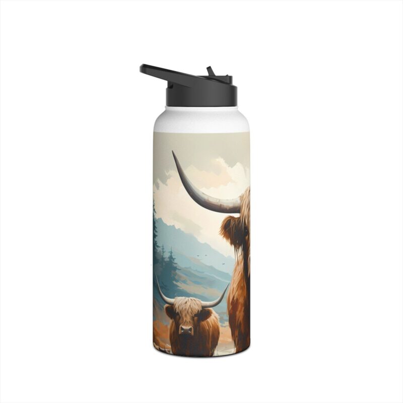 Highland Cows Stainless Steel Water Bottle