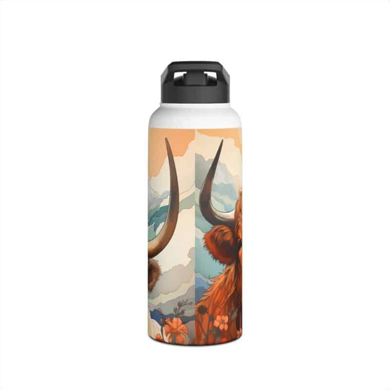 Highland Cows Stainless Steel Water Bottle