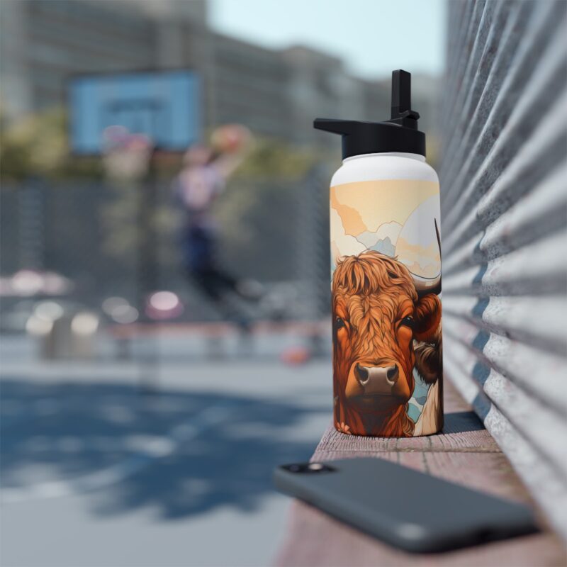 Highland Cows Stainless Steel Water Bottle