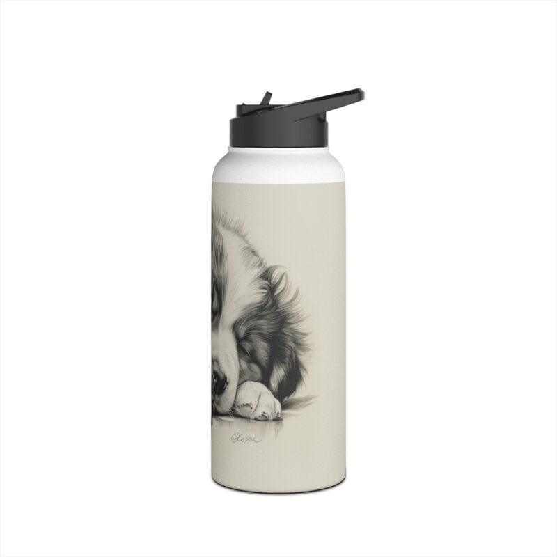 Australian Shepherd Dog Stainless Steel Water Bottle