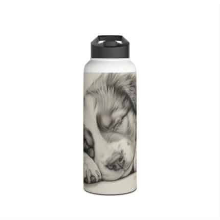 Australian Shepherd Dog Stainless Steel Water Bottle