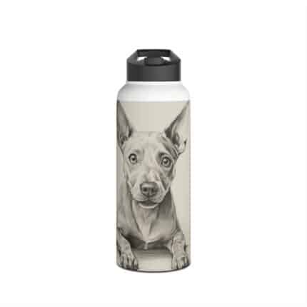 American Hairless Terrier Stainless Steel Water Bottle