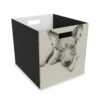 American Hairless Terrier Collapsible Felt Storage Box