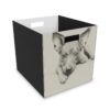 American Hairless Terrier Collapsible Felt Storage Box