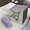 American Hairless Terrier Collapsible Felt Storage Box