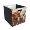 Highland Cows Collapsible Felt Storage Box