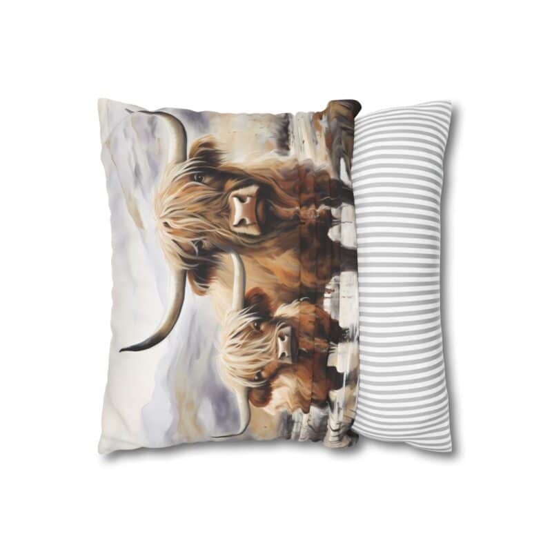 Highland Cows Double-Sided Cushion Cover