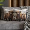 Highland Cows Double-Sided Cushion Cover