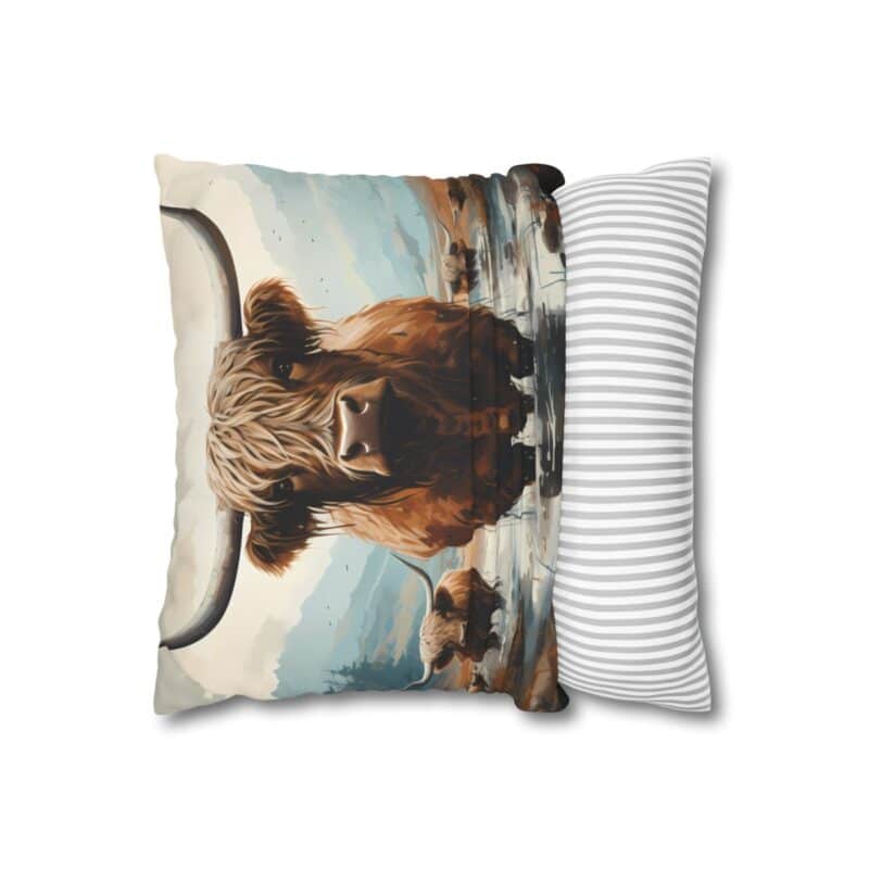 Highland Cows Double-Sided Cushion Cover