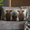 Highland Cows Double-Sided Cushion Cover