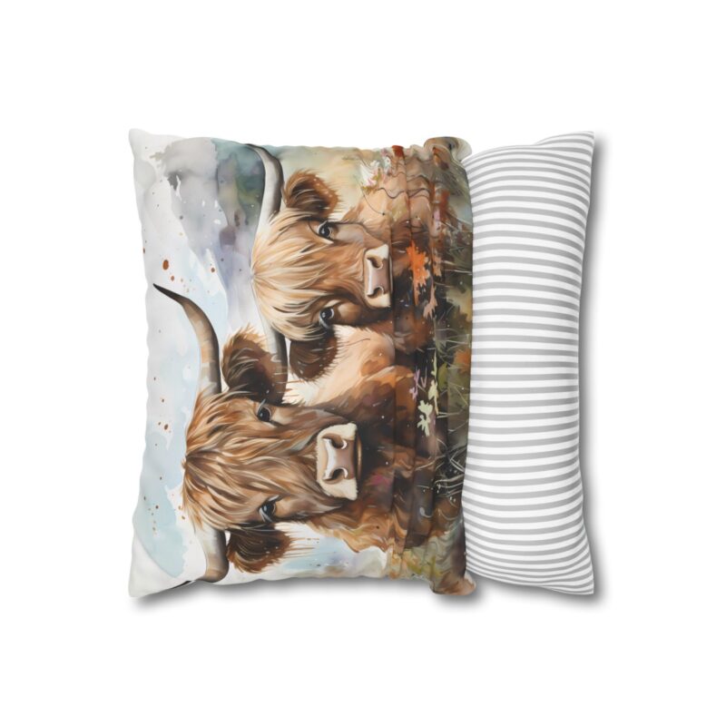 Highland Cows Double-Sided Cushion Cover