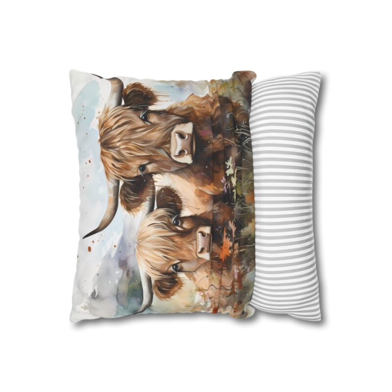 Highland Cows Double-Sided Cushion Cover