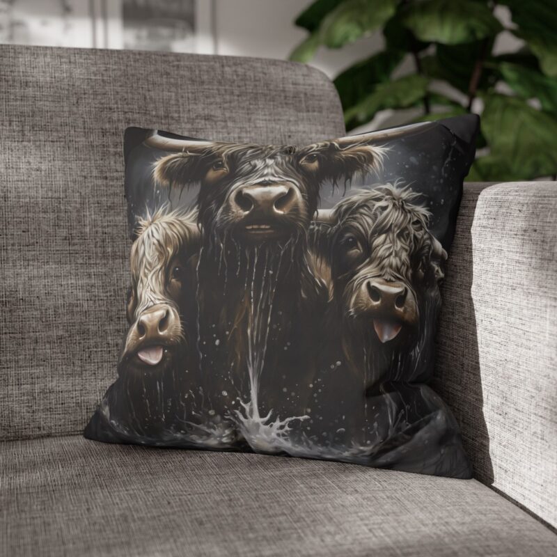 Highland Cows Double-Sided Cushion Cover