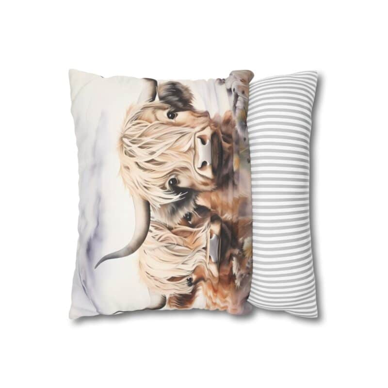 Highland Cows Double-Sided Cushion Cover