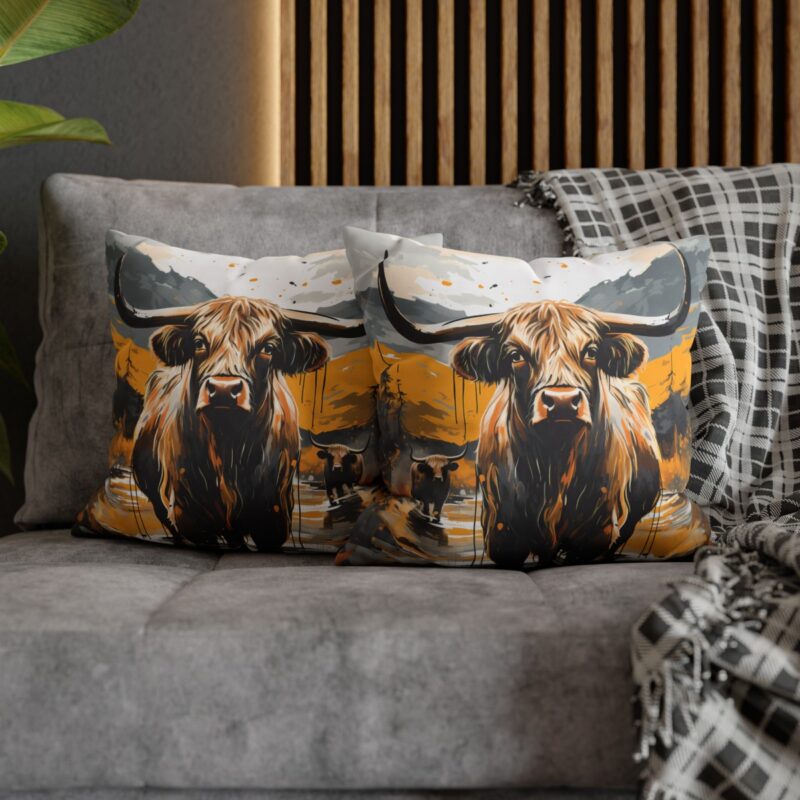 Highland Cows Double-Sided Cushion Cover