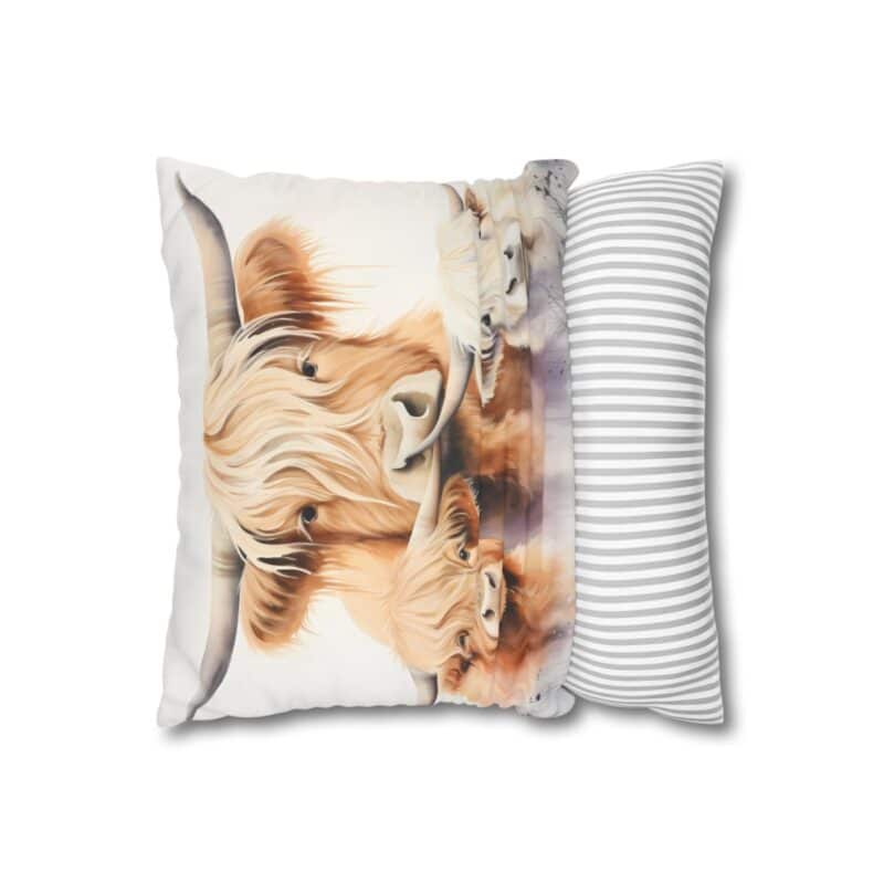 Highland Cows Double-Sided Cushion Cover