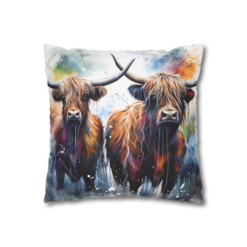 Highland Cows Double-Sided Cushion Cover