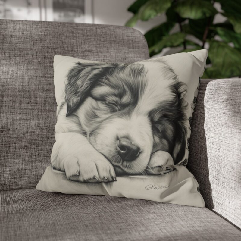 Australian Shepherd Dog Square Double-Sided Cushion Cover