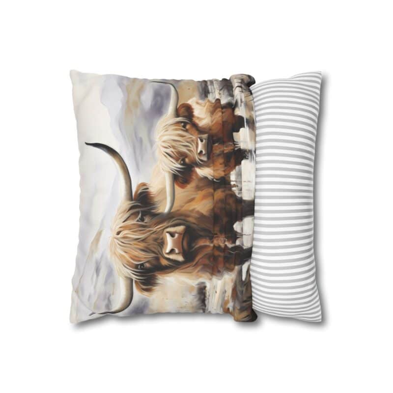 Highland Cows Double-Sided Cushion Cover