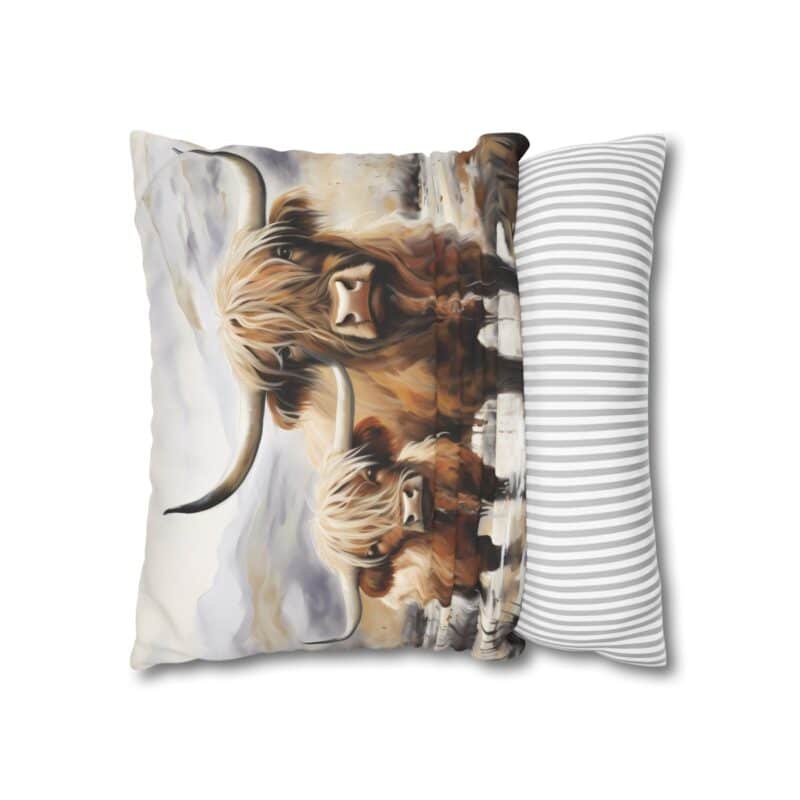 Highland Cows Double-Sided Cushion Cover