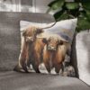 Highland Cows Double-Sided Cushion Cover