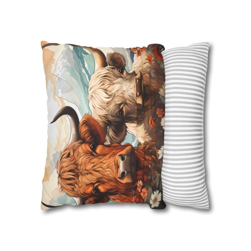 Highland Cows Double-Sided Cushion Cover