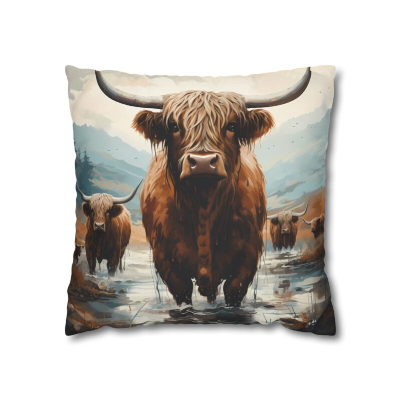 Highland Cows Double-Sided Cushion Cover