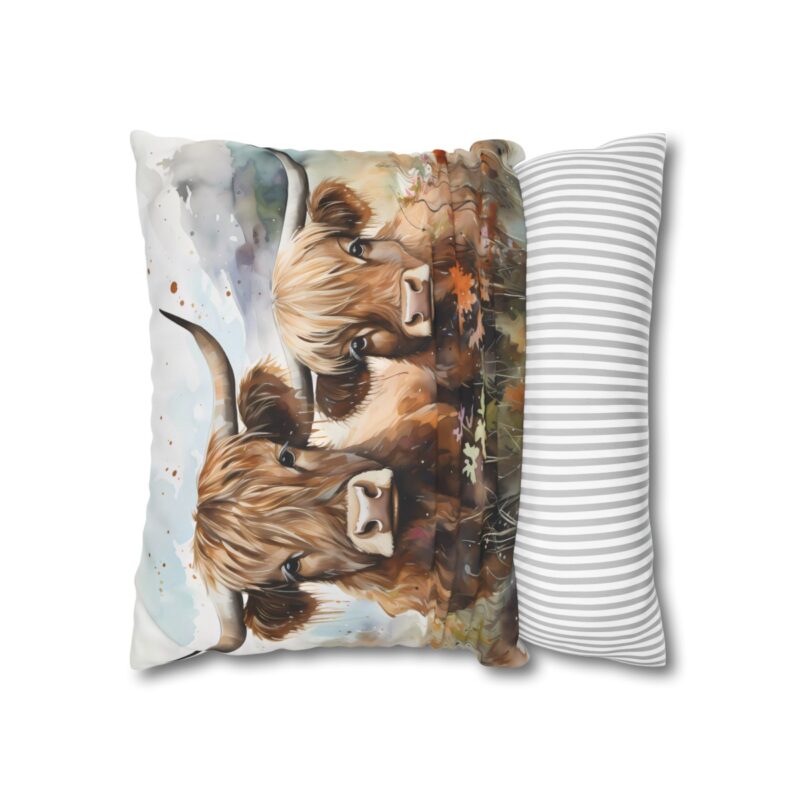 Highland Cows Double-Sided Cushion Cover