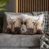 Highland Cows Double-Sided Cushion Cover