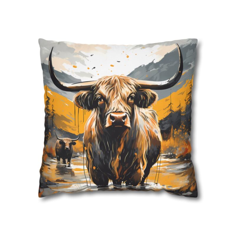 Highland Cows Double-Sided Cushion Cover