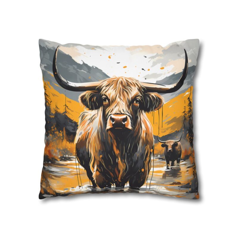 Highland Cows Double-Sided Cushion Cover