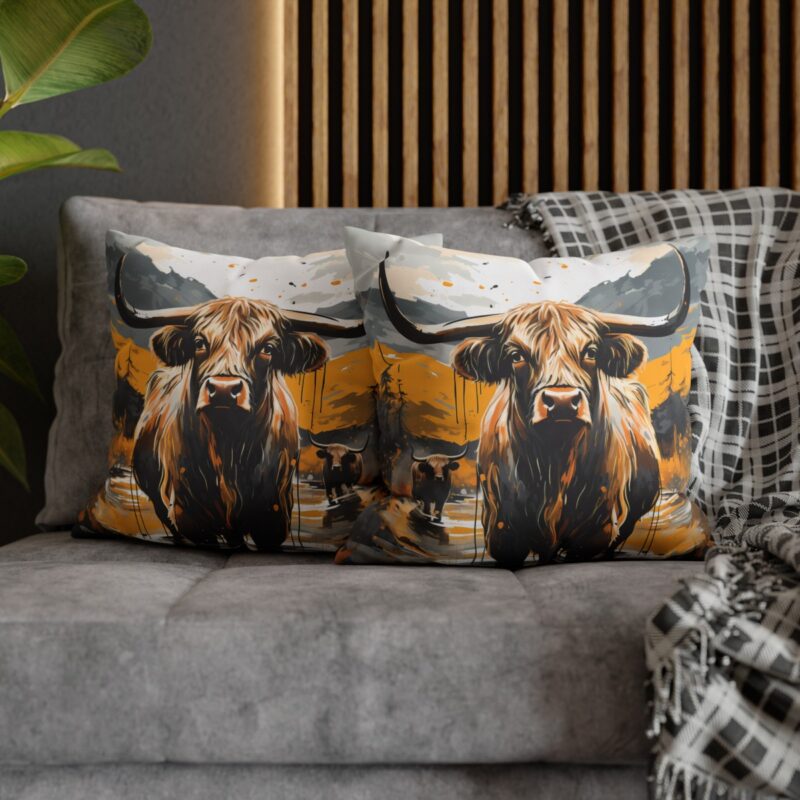 Highland Cows Double-Sided Cushion Cover