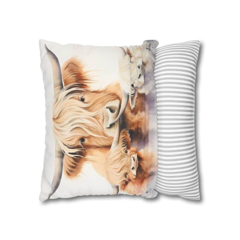 Highland Cows Double-Sided Cushion Cover