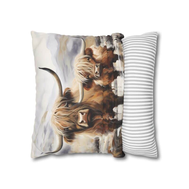 Highland Cows Double-Sided Cushion Cover