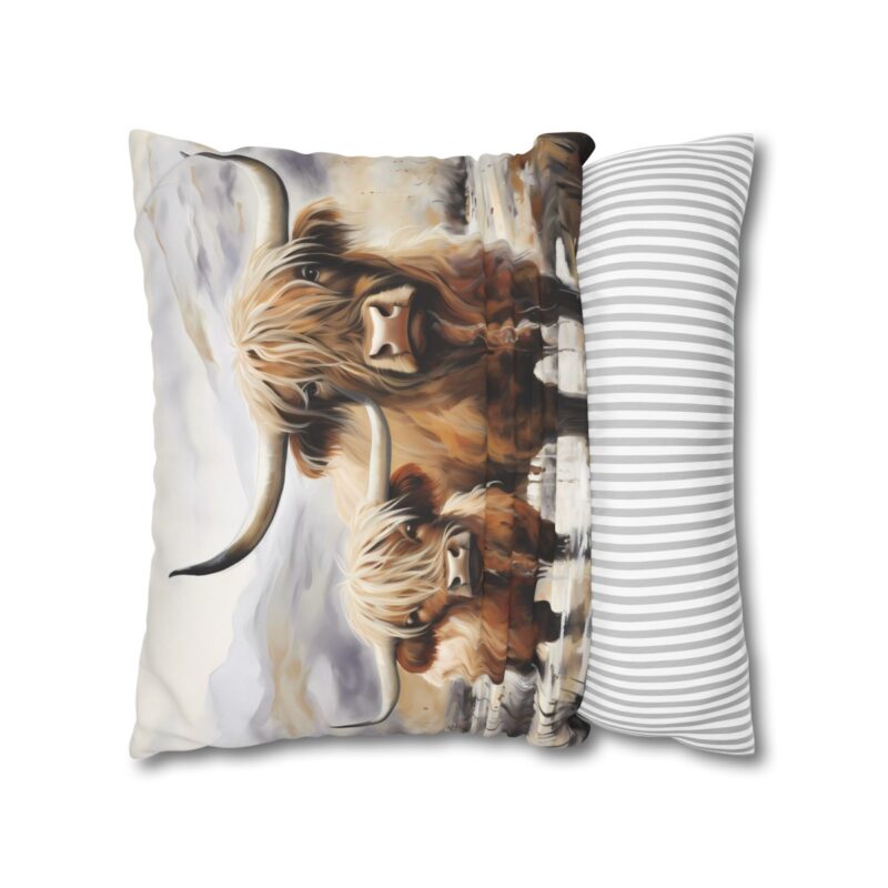 Highland Cows Double-Sided Cushion Cover